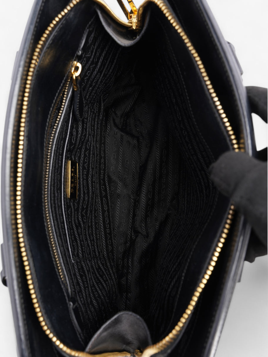 Prada Parabole Shopping Tote Black Saffiano Leather Image 11