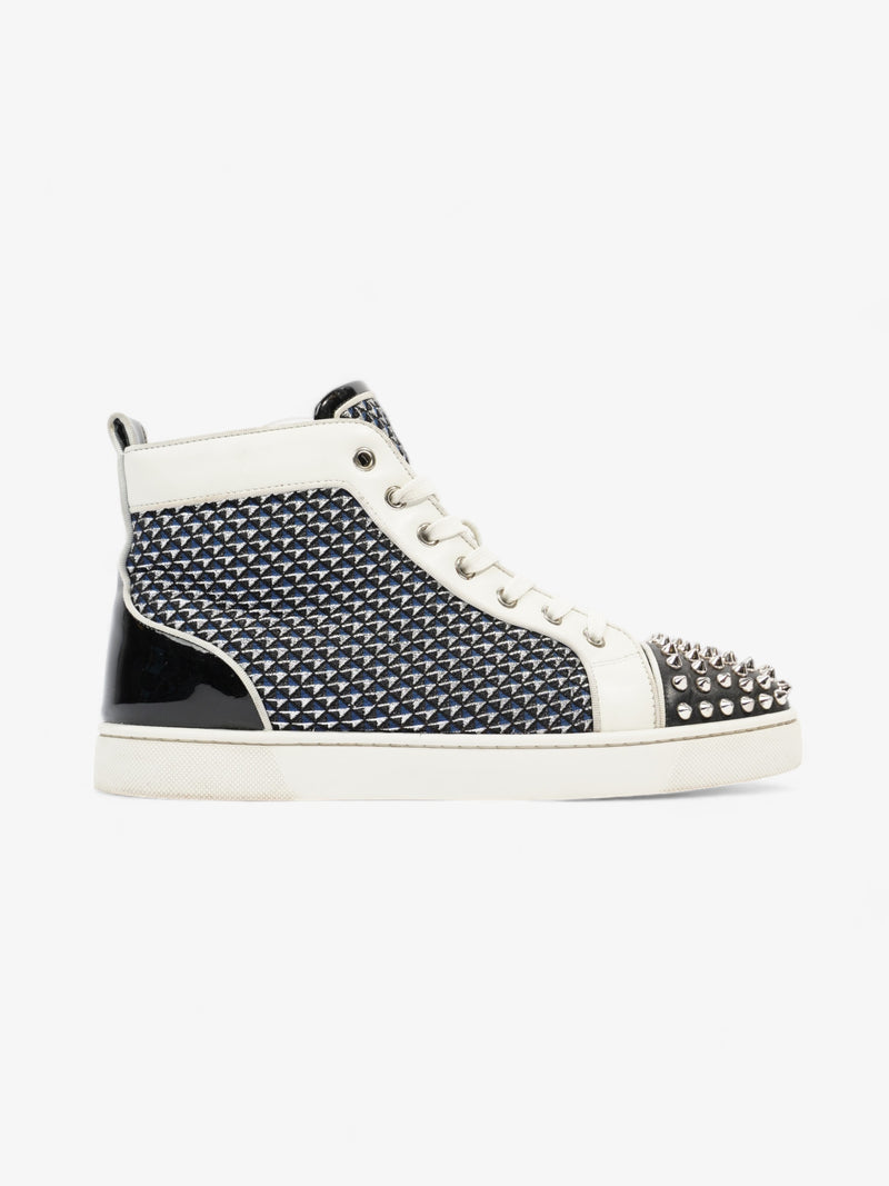  Louis Junior Spikes High-tops White / Navy / Black Leather EU 40.5 UK 6.5