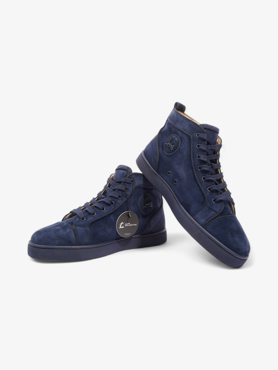 Christian Louboutin Louis Orlato High Top Navy Blue Suede EU 44 UK 10 Image 10