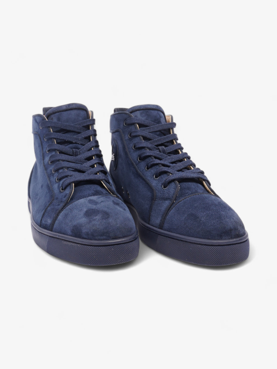 Christian Louboutin Louis Orlato High Top Navy Blue Suede EU 44 UK 10 Image 2