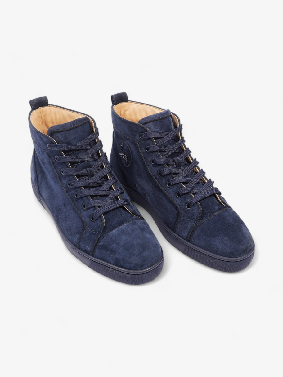 Christian Louboutin Louis Orlato High Top Navy Blue Suede EU 44 UK 10 Image 8