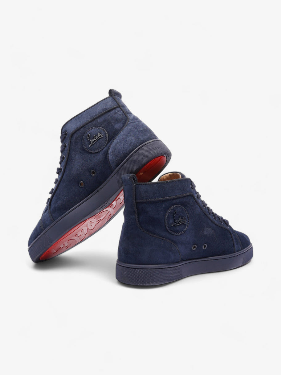 Christian Louboutin Louis Orlato High Top Navy Blue Suede EU 44 UK 10 Image 9