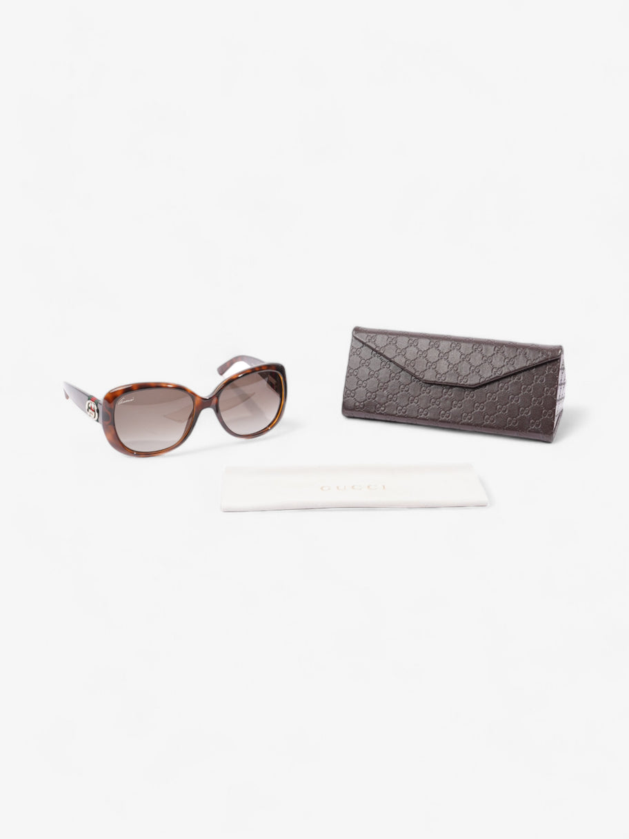 Gucci GG Round Sunglasses Brown  Acetate 135mm Image 8