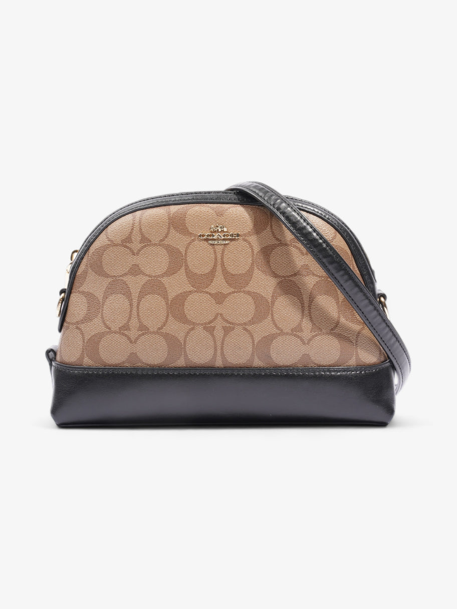 Coach Signature Dome Black / Brown Canvas Image 1