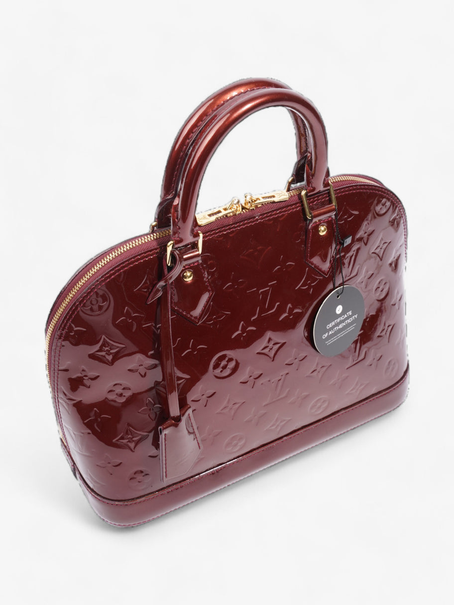 Louis Vuitton Alma Amarante Vernis Leather PM Image 8