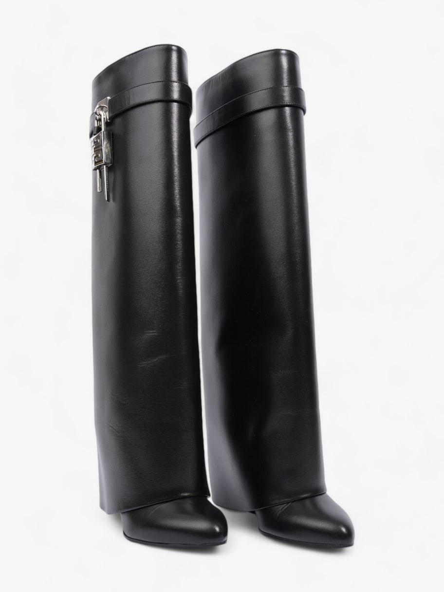 Givenchy Shark Lock Boots Black Leather EU 40 UK 7 Image 2