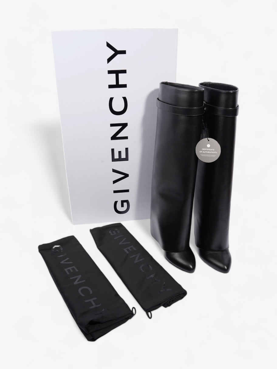 Givenchy Shark Lock Boots Black Leather EU 40 UK 7 Image 9