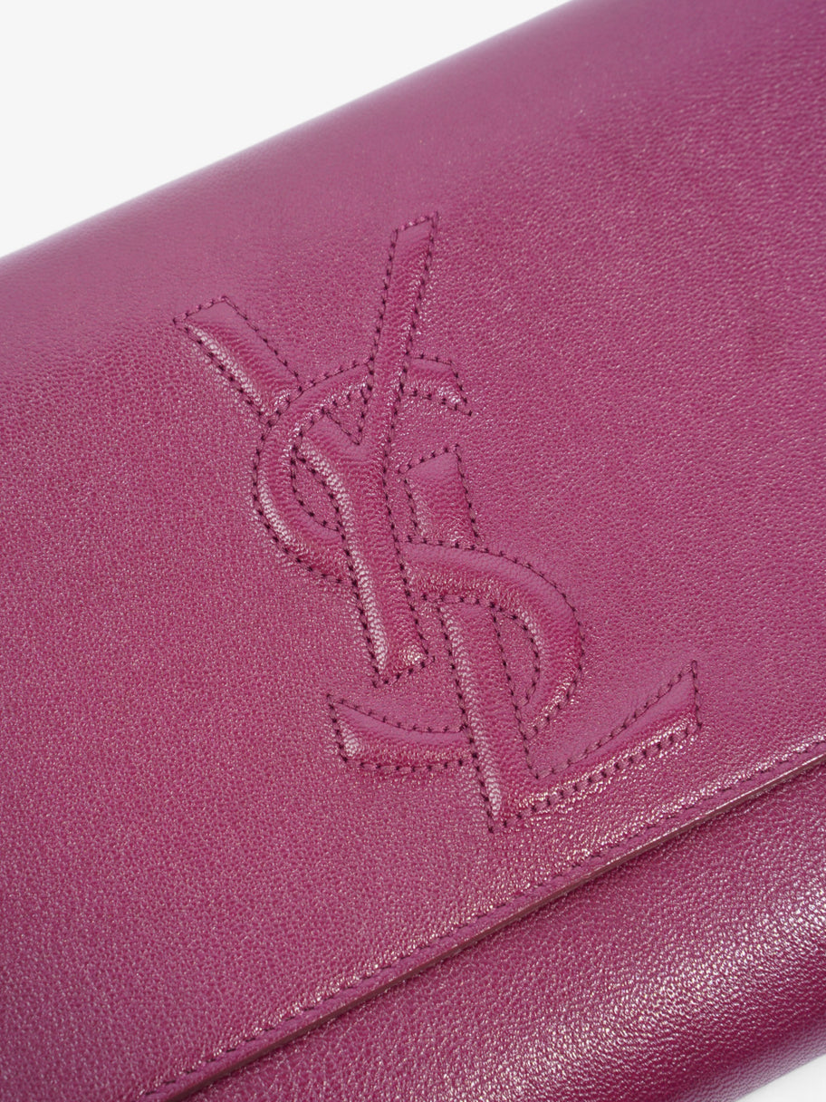 Saint Laurent Belle de Jour Purple Leather Image 3