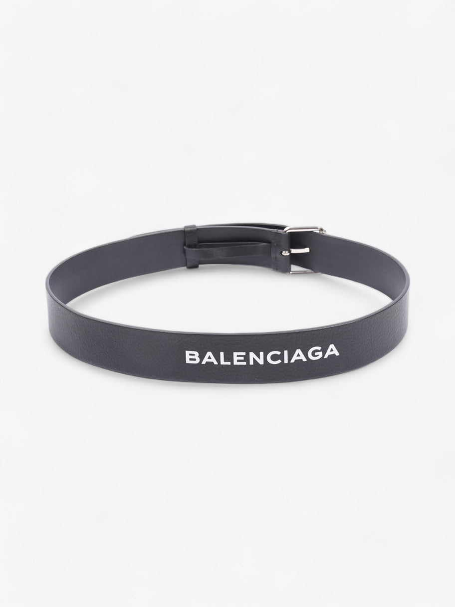 Balenciaga Logo Belt Black Leather 85cm 34