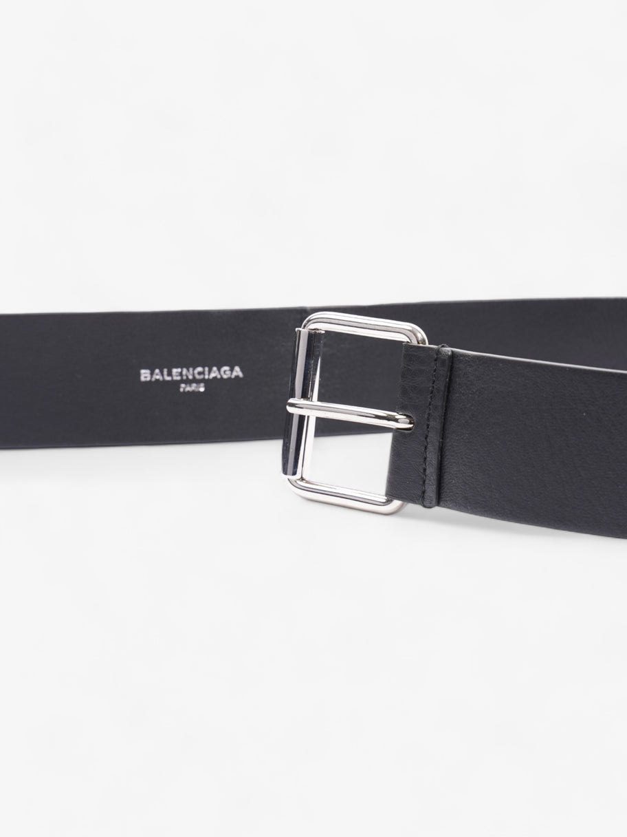 Balenciaga Logo Belt Black Leather 85cm 34