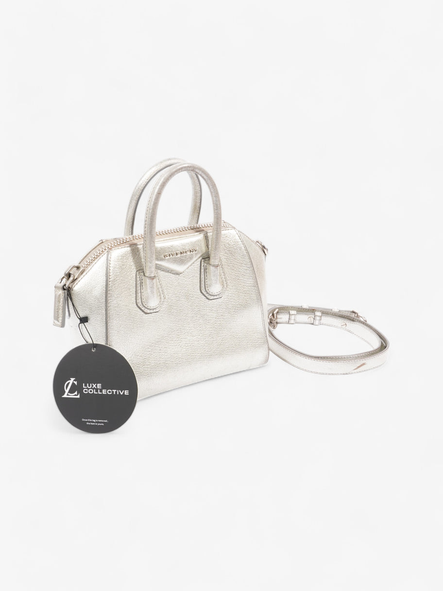 Givenchy Antigona Metallic Grained Leather Mini Image 9