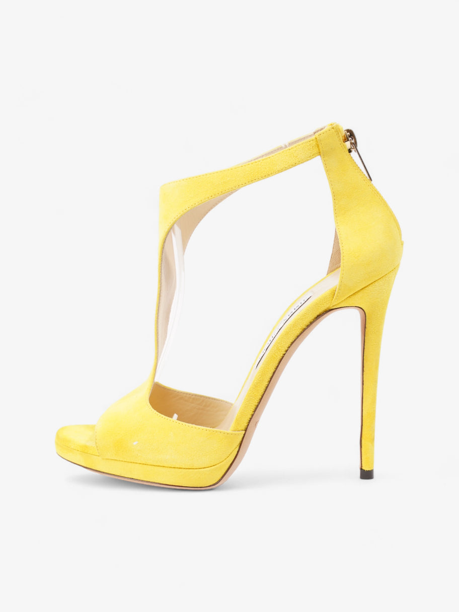 Jimmy Choo Lana T-bar 110 Yellow Suede EU 40 UK 7 Image 5