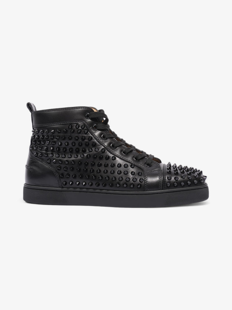  Christian Louboutin Lou Spikes High-tops  Black Leather EU 43 UK 9