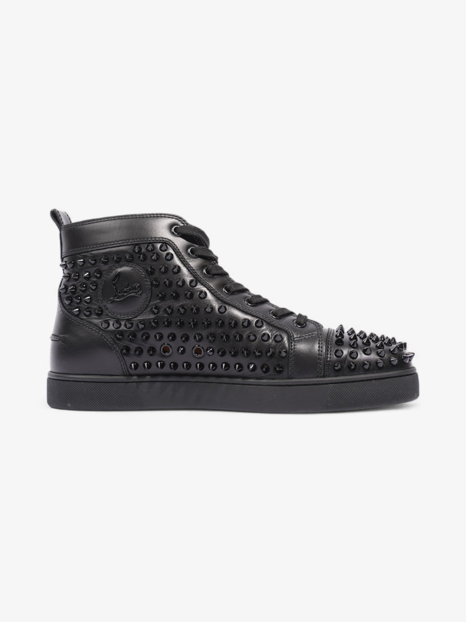 Christian Louboutin Lou Spikes High-tops  Black Leather EU 43 UK 9 Image 4