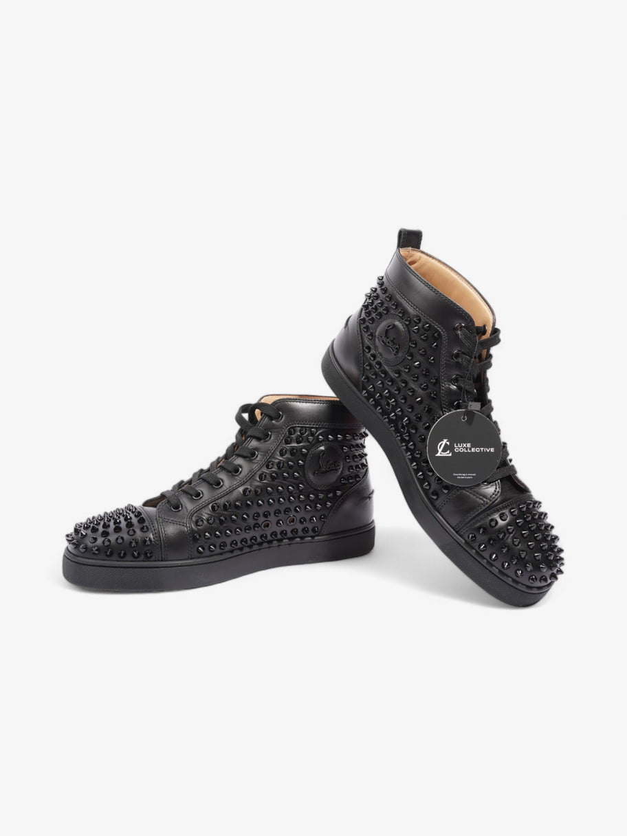 Christian Louboutin Lou Spikes High-tops  Black Leather EU 43 UK 9 Image 9