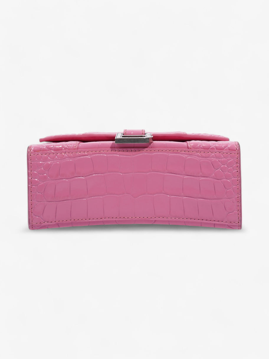 Balenciaga Hourglass Pink Embossed Leather XS Image 6