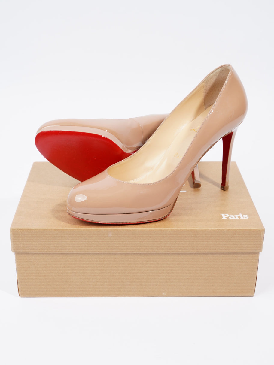 New Simple Pump 100 Nude Patent Leather EU 38.5 UK 5.5 Image 10