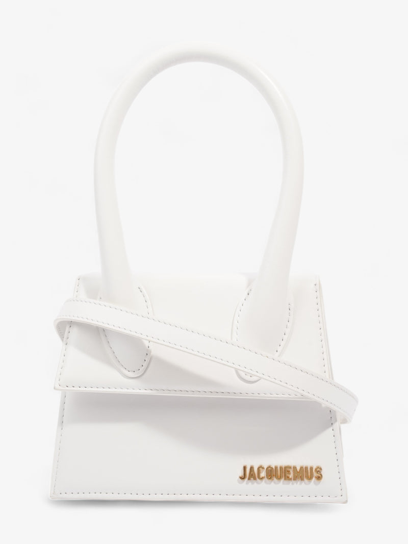  Jacquemus Le Chiquito Moyen White Leather