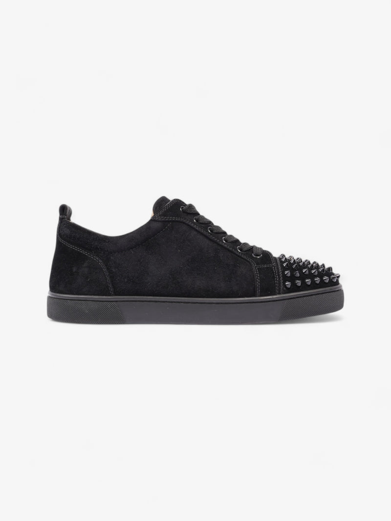  Christian Louboutin Louis Junior Spikes Black Suede EU 42 UK 8