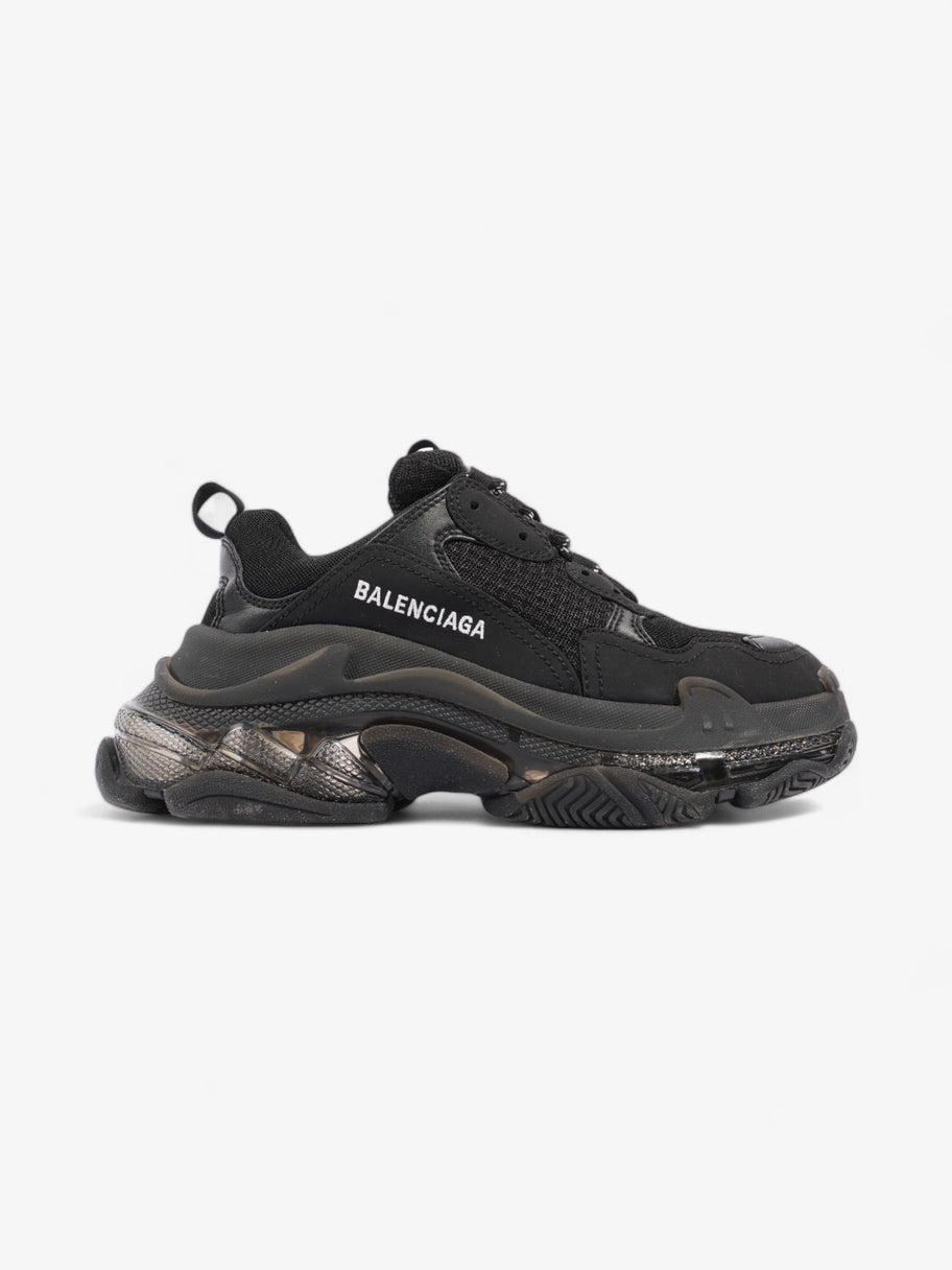 Balenciaga Triple S Clear Sole Black / White Mesh EU 37 UK 4 Image 1