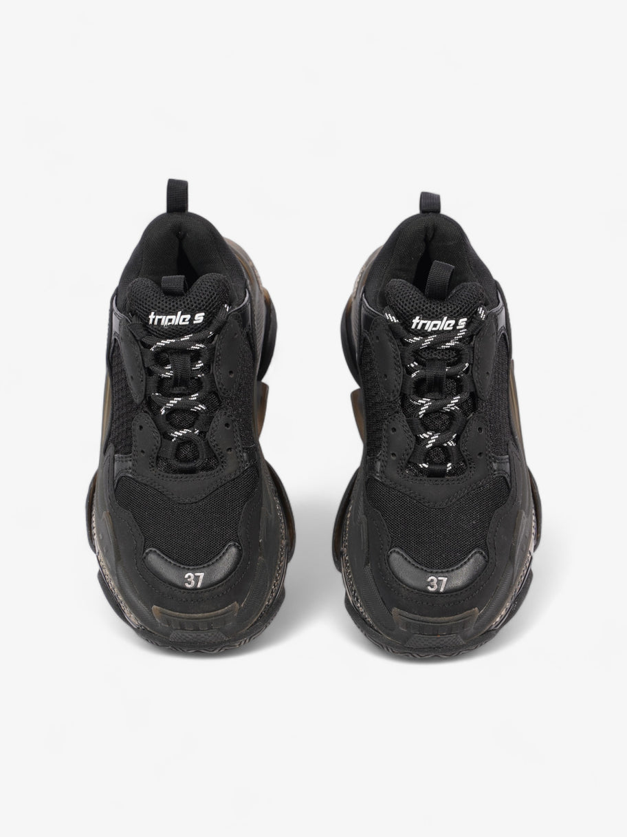 Balenciaga Triple S Clear Sole Black / White Mesh EU 37 UK 4 Image 8