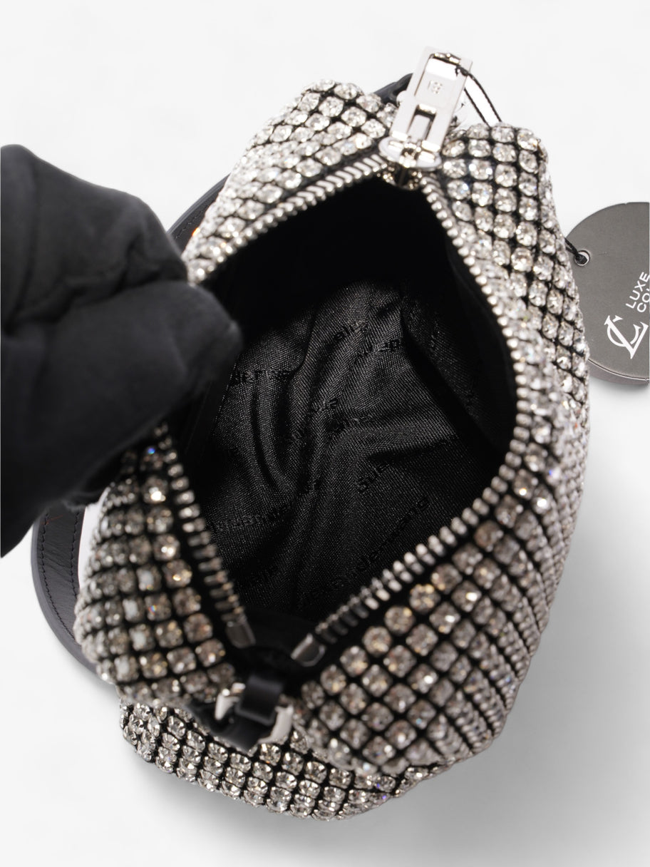 Alexander Wang Heiress Pouch Black / White Crystal Medium Image 7