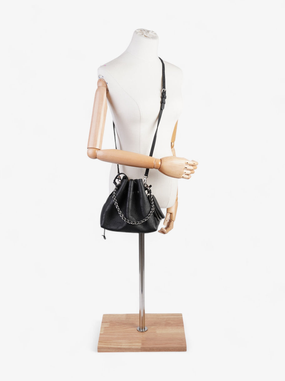 Louis Vuitton Bella Bucket Bag Black Monogram Calfskin Leather Image 2