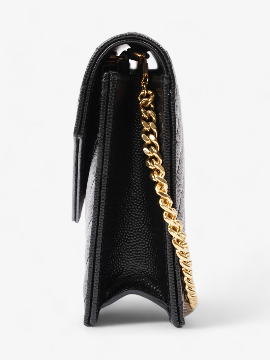 Cassandre Envelope Chain Black Grained Leather Image 3