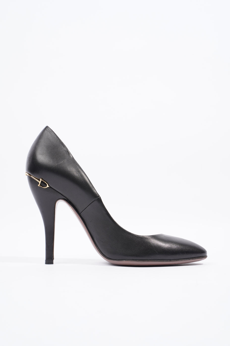 Charlotte Pumps 100 Black Leather EU 38.5 UK 5.5 Image 4