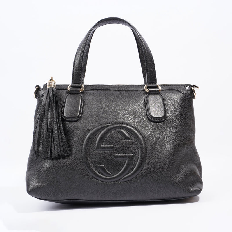  Soho 2Way Bag Black Leather