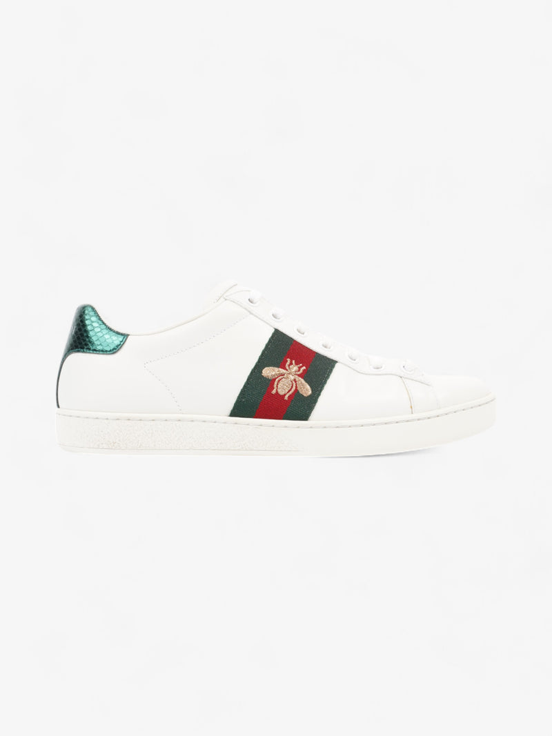  Gucci Ace Sneakers with Bee White / Green / Red Leather EU 38 UK 5