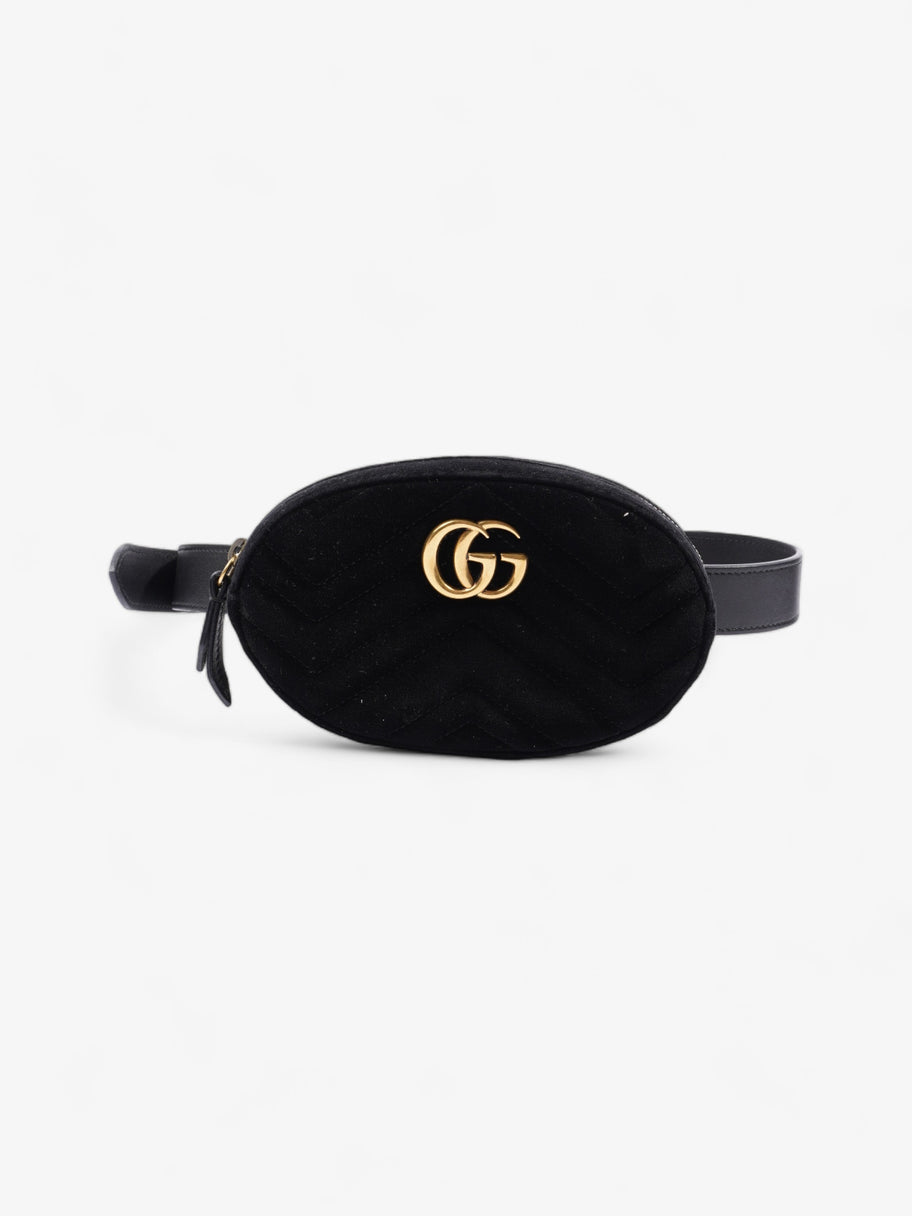 Gucci Marmont Belt Bag Black Velvet Image 1