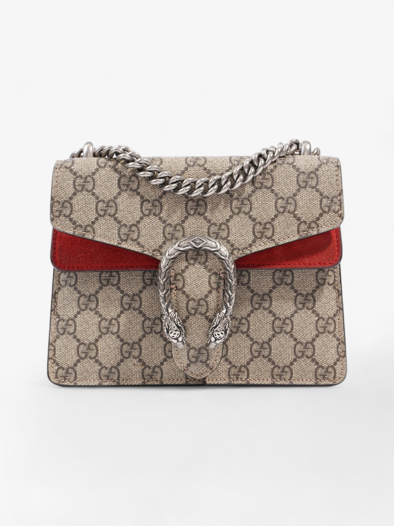  Gucci Dionysus Mini Beige And Ebony GG Supreme Coated Canvas