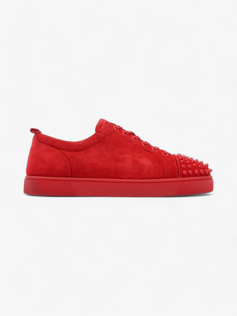 Christian Louboutin Louis Junior Spikes Red Suede EU 42 UK 8 Image 1