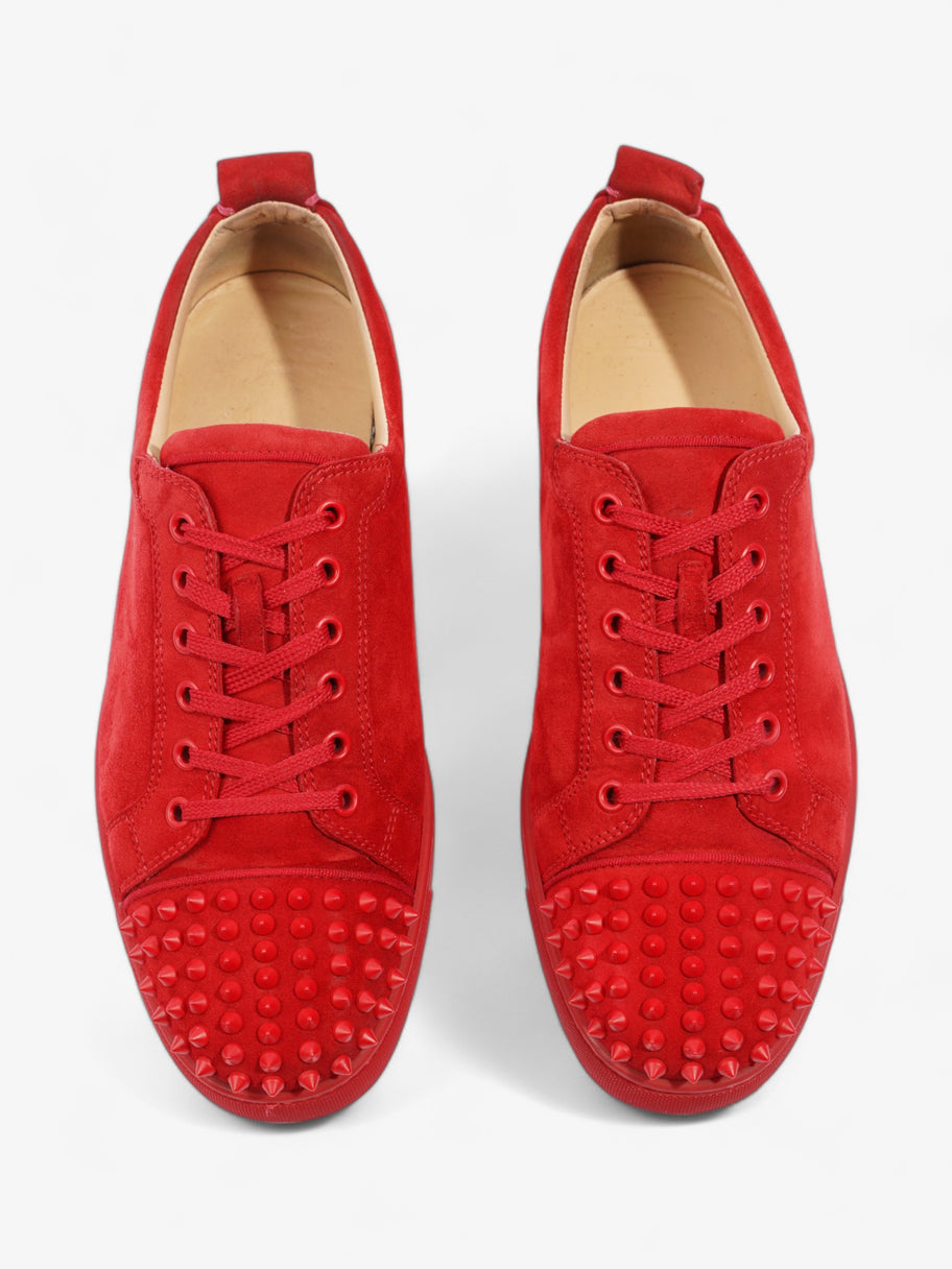 Christian Louboutin Louis Junior Spikes Red Suede EU 42 UK 8 Image 8