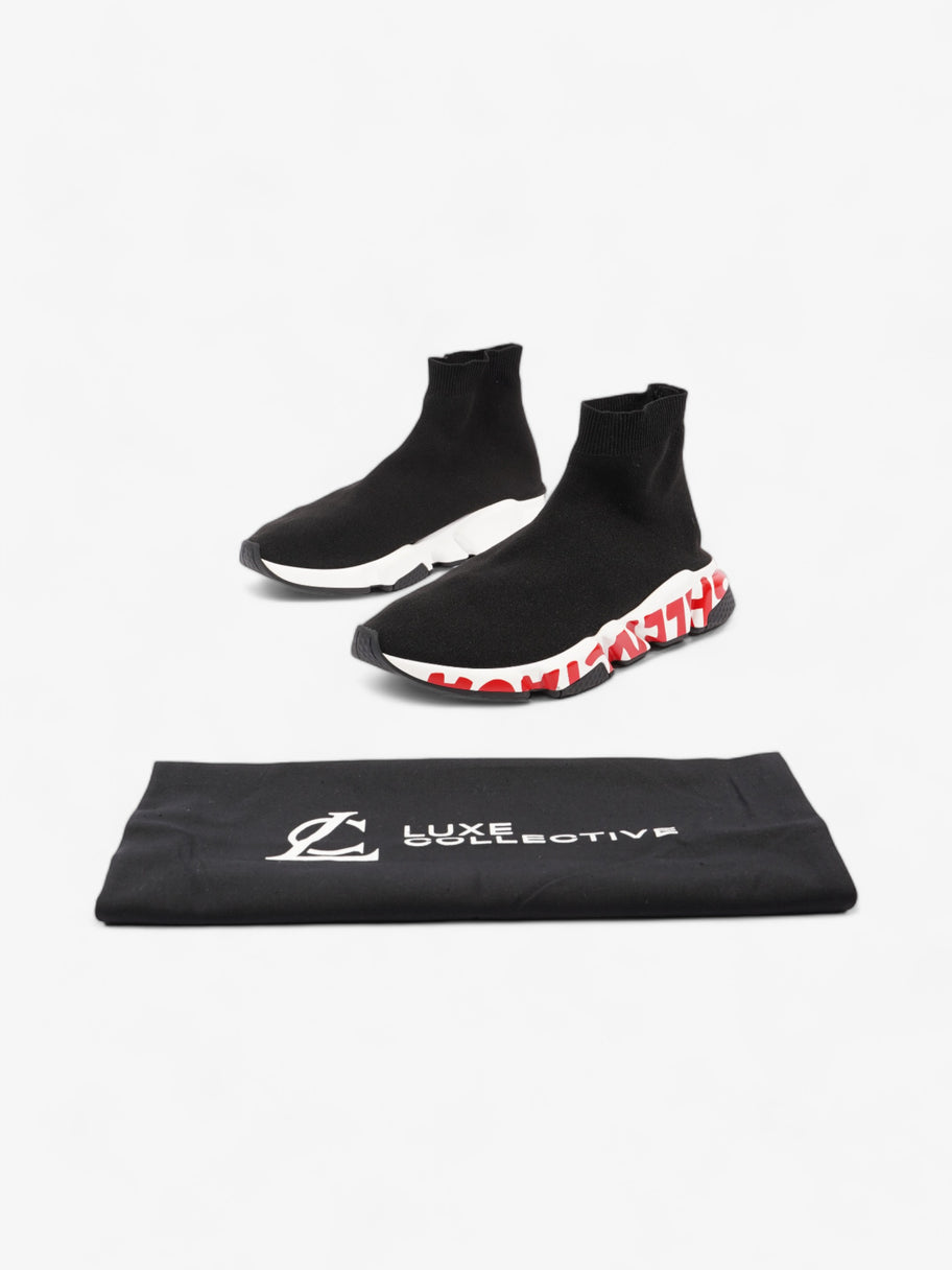 Balenciaga Speed Graffiti Black / White / Red Cotton EU 45 UK 11 Image 10