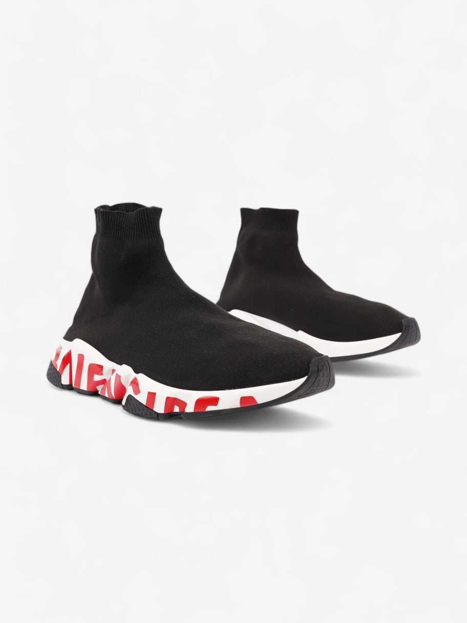 Balenciaga Speed Graffiti Black / White / Red Cotton EU 45 UK 11 Image 2