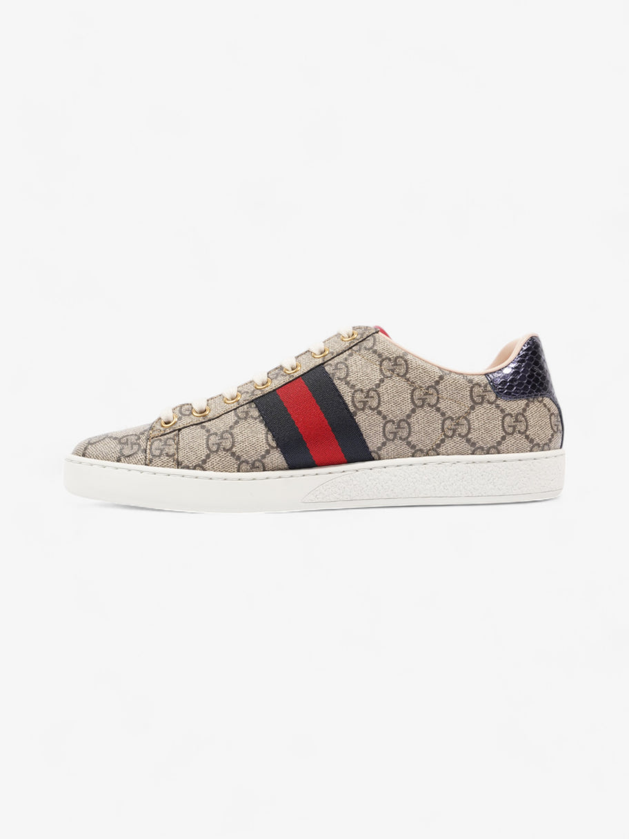 Gucci GG Supreme Ace Beige  / Navy / Red Canvas EU 38 UK 5 Image 3