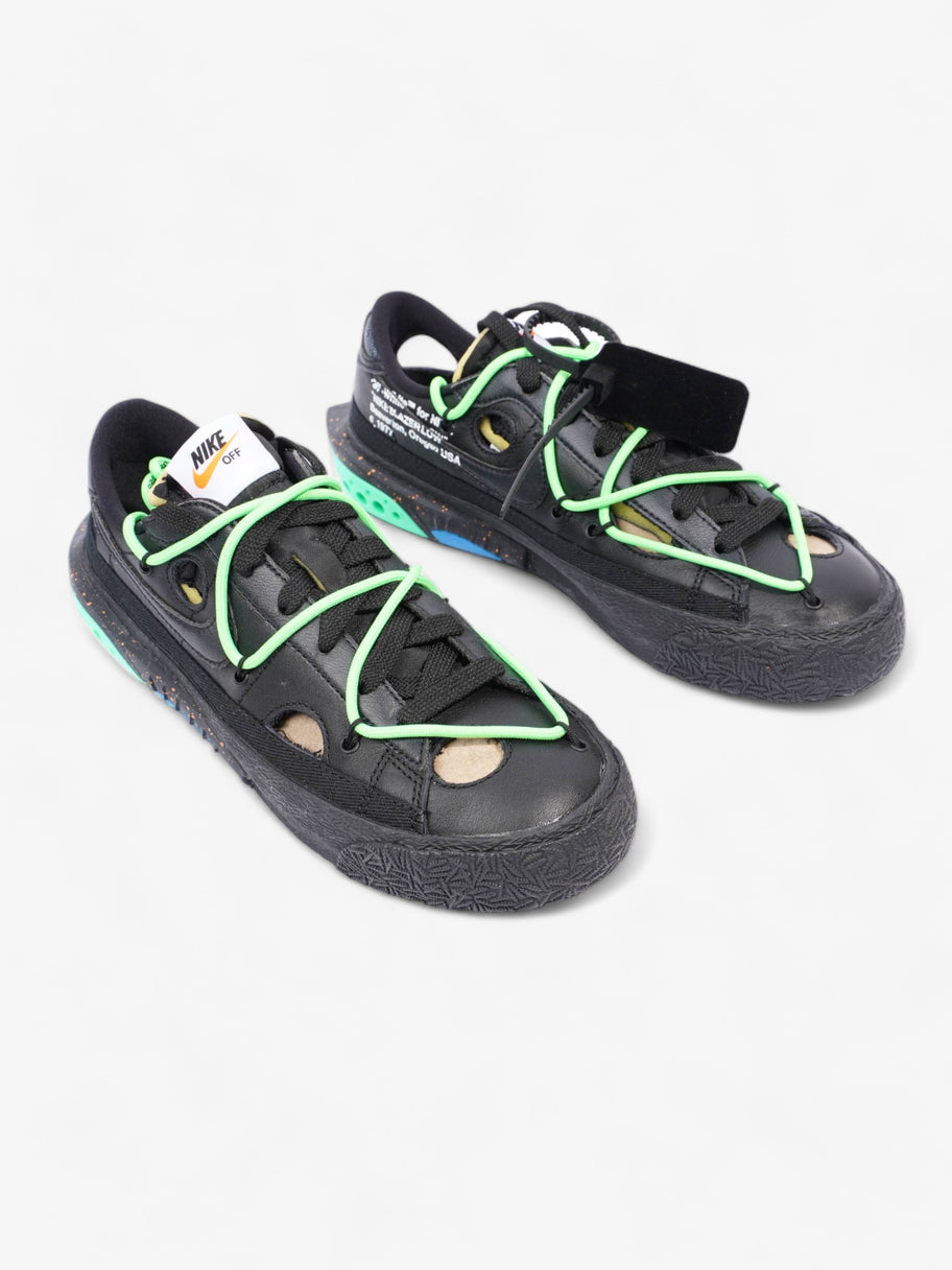 Nike x Off White Blazer Low '77 Black / Electric Green Leather EU 38.5 UK 5.5 Image 2