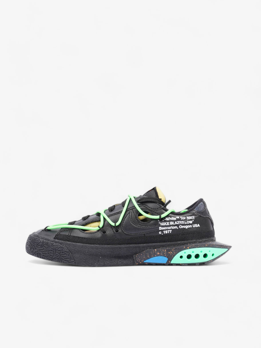 Nike x Off White Blazer Low '77 Black / Electric Green Leather EU 38.5 UK 5.5 Image 3