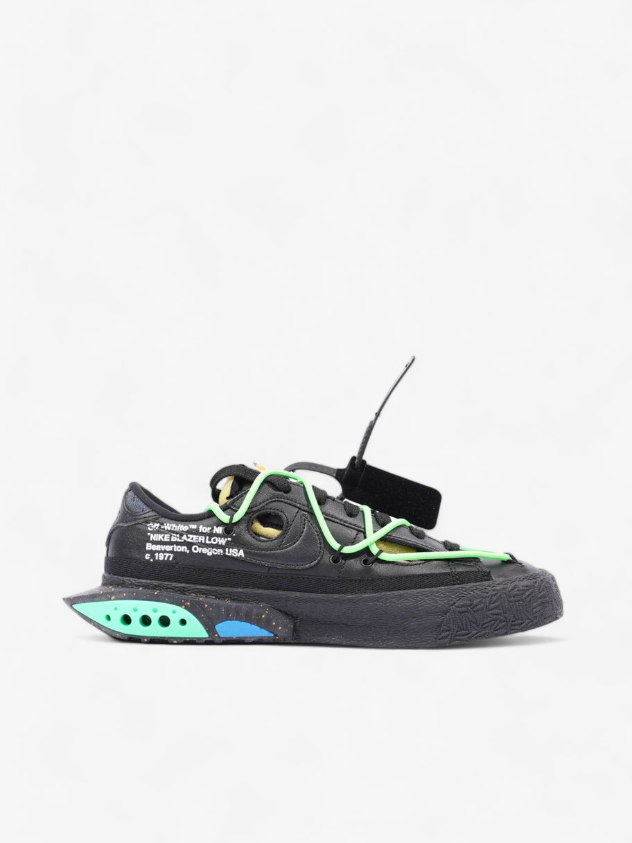 Nike x Off White Blazer Low '77 Black / Electric Green Leather EU 38.5 UK 5.5 Image 4