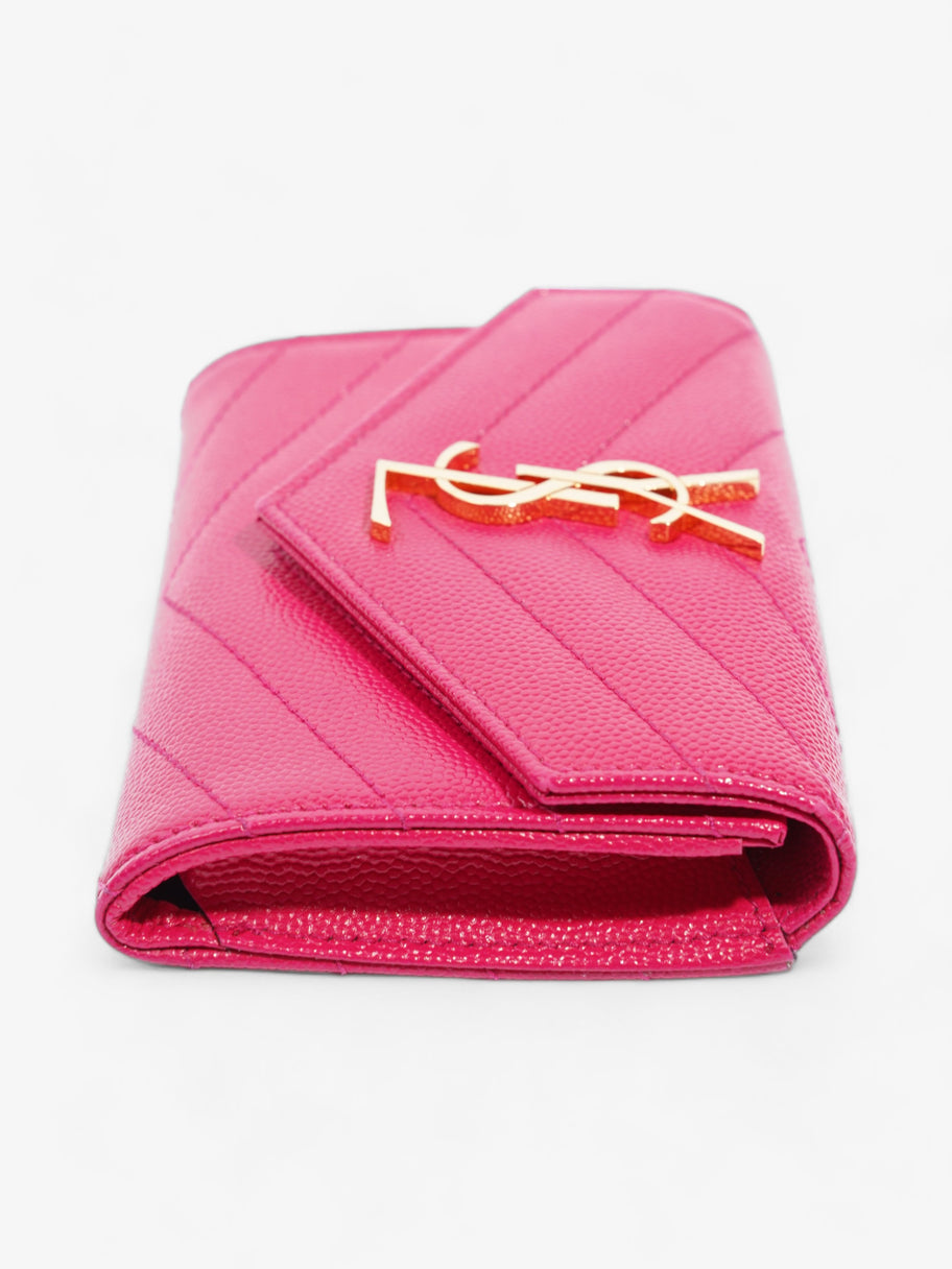 Saint Laurent Monogram Envelope Wallet Bubblegum Pink Calfskin Leather Small Image 4