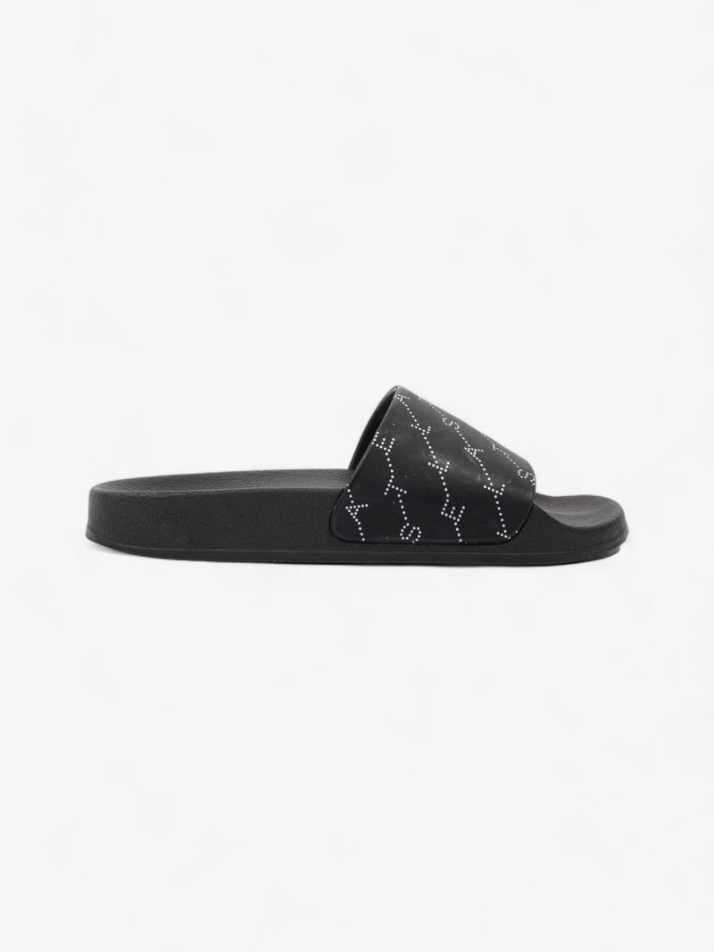  Logo Slides Black / White Rubber EU 35 UK 2