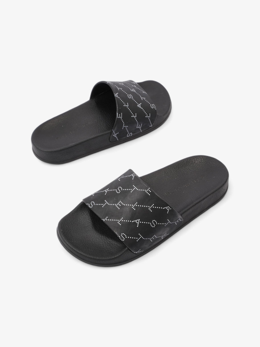 Logo Slides Black / White Rubber EU 35 UK 2 Image 9