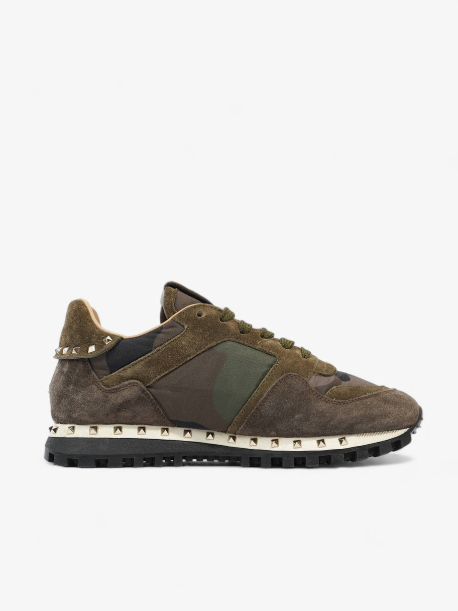 Valentino Rockstud Runner Khaki Camo Suede EU 36 UK 3 Image 4