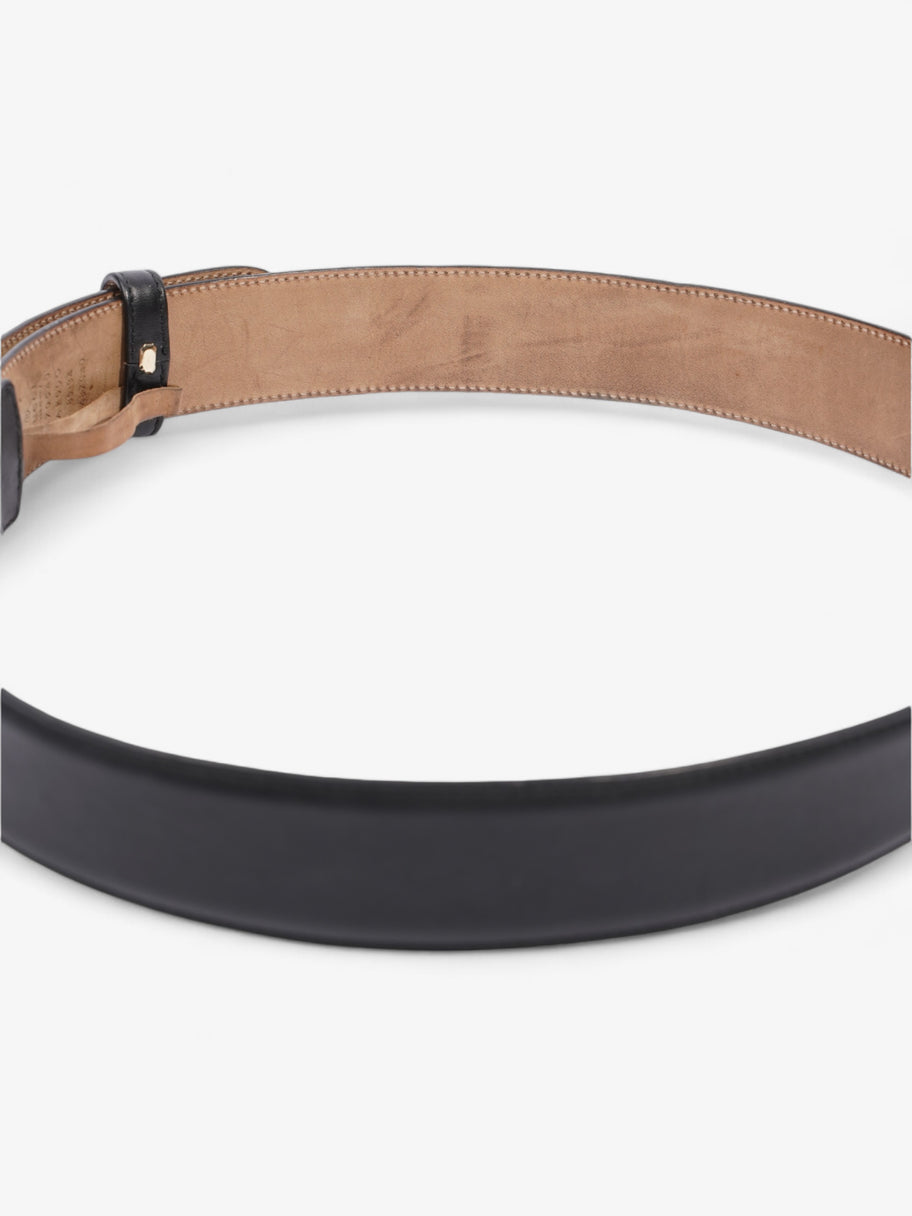 Gucci Interlocking G Belt Black / Gold Leather 85cm / 34