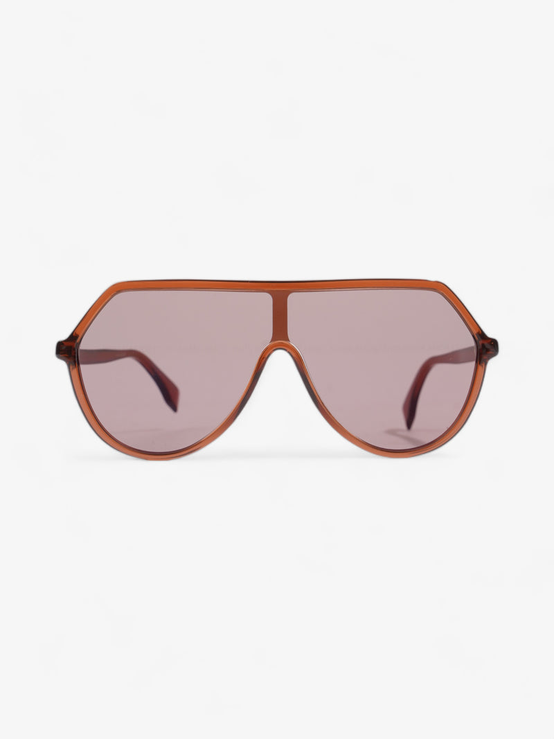  Fendi Fendi Roma Amor Sunglasses Brown Acetate 140mm