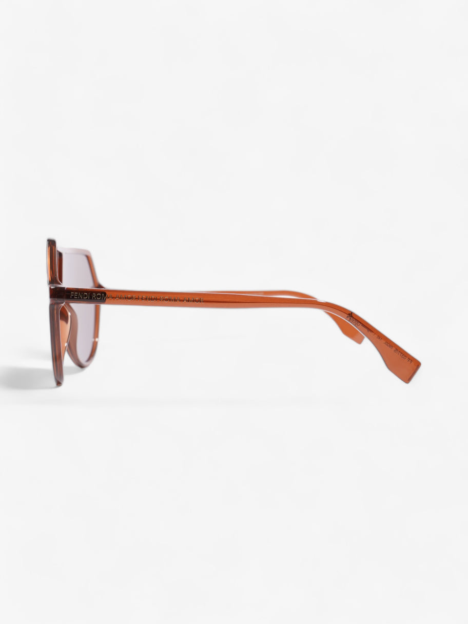 Fendi Fendi Roma Amor Sunglasses Brown Acetate 140mm Image 2