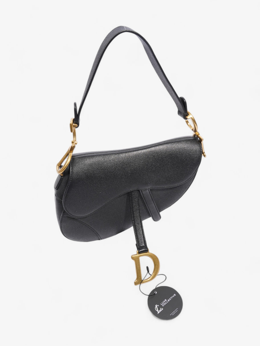 Christian Dior Saddle Bag Black Calfskin Leather Image 9