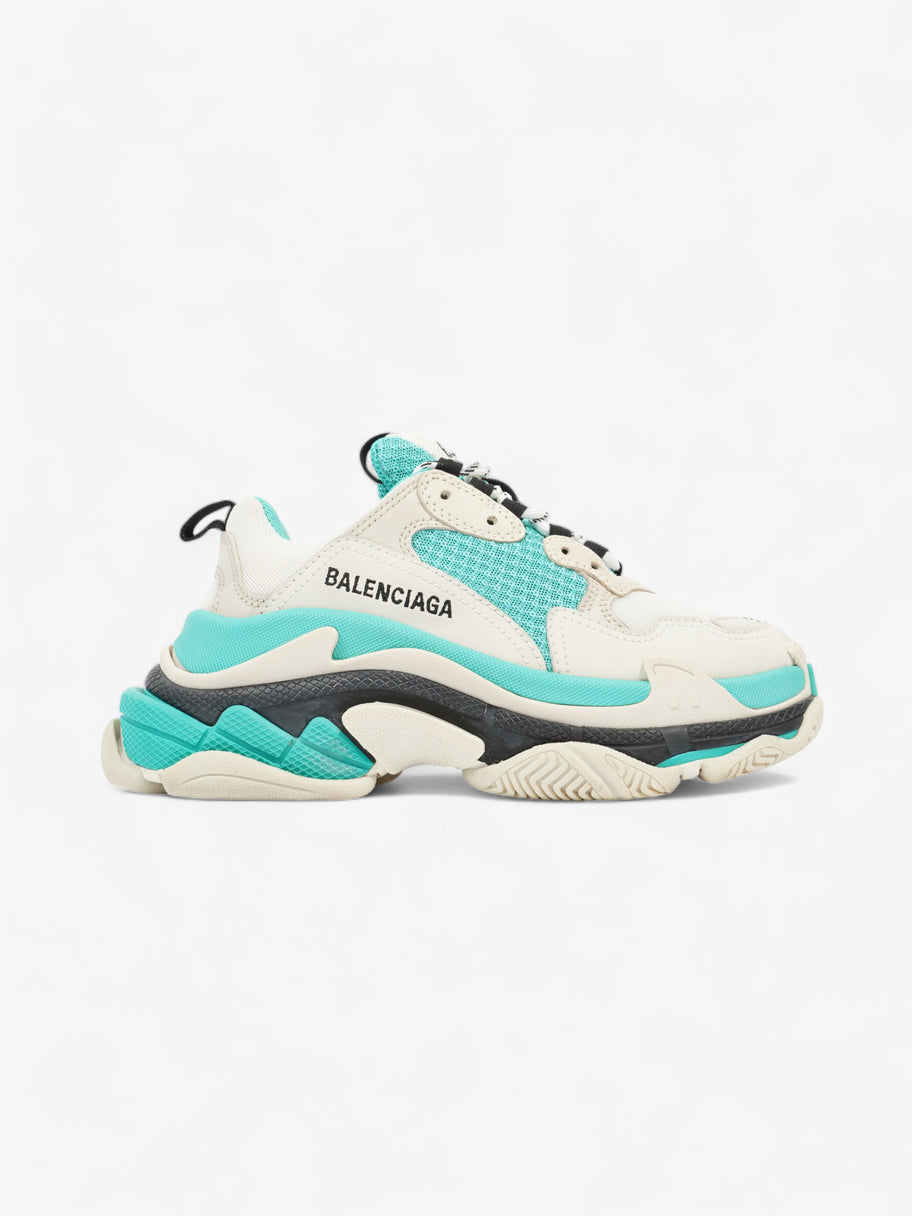 Triple S White / Turquoise / Black Mesh EU 36 UK 3 Image 1